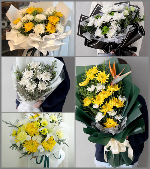 湖北荆门市京山县新市镇高岭村白事花束代送
